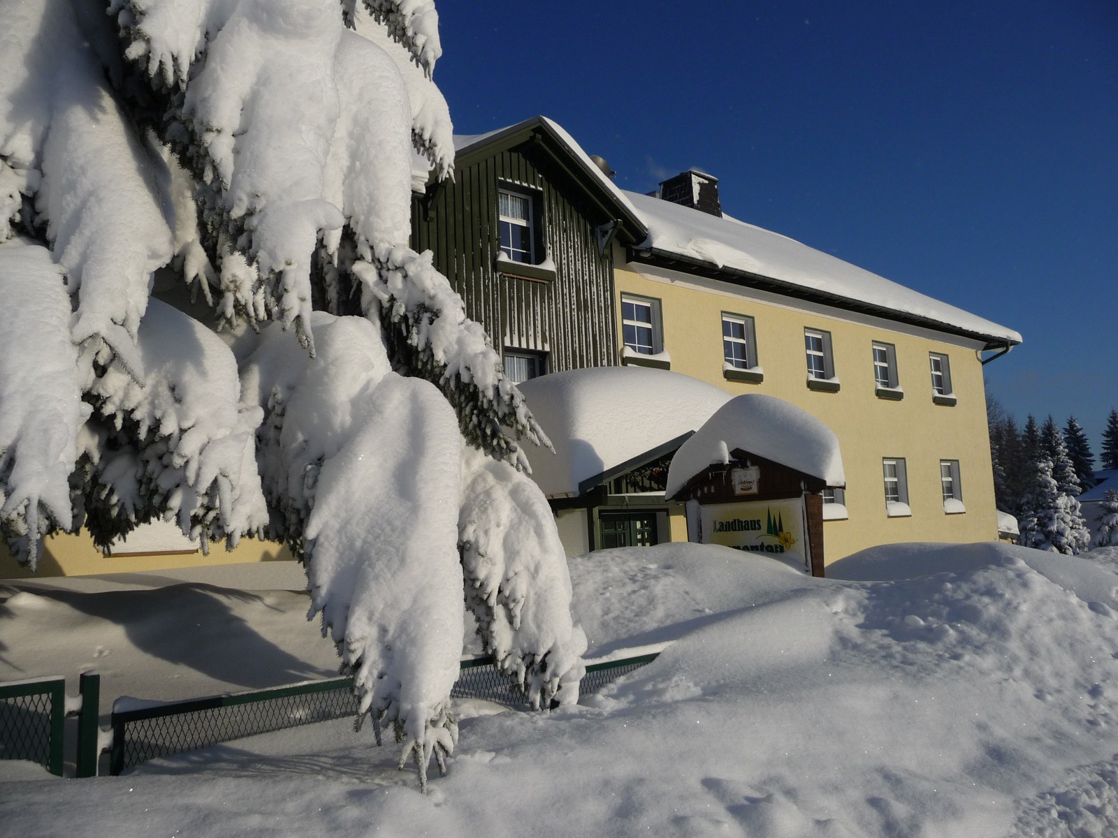 Pension Sonnentau Winter