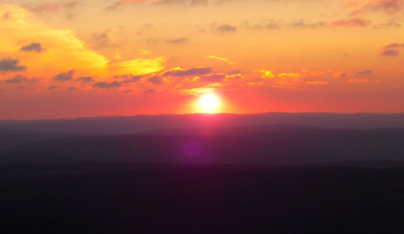 Sonnenuntergang Erzgebirge