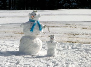 Schneemann Erzgebirge