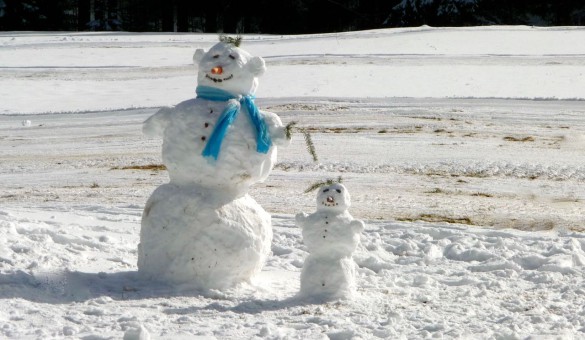 Schneemann Erzgebirge